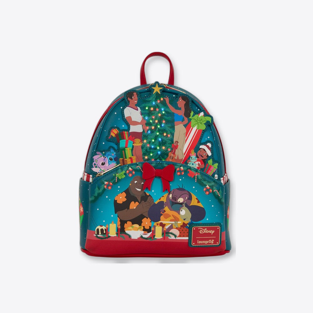 Mochila Lilo & Stitch Holiday Stitch Disney Loungefly 26cm (imagen 6 de 6)