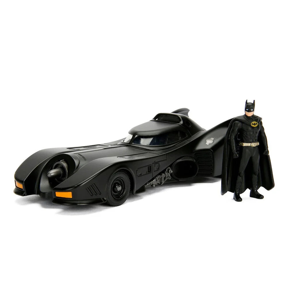 DC Comics Figura Batman + Batmóvil Metal Jada Toys