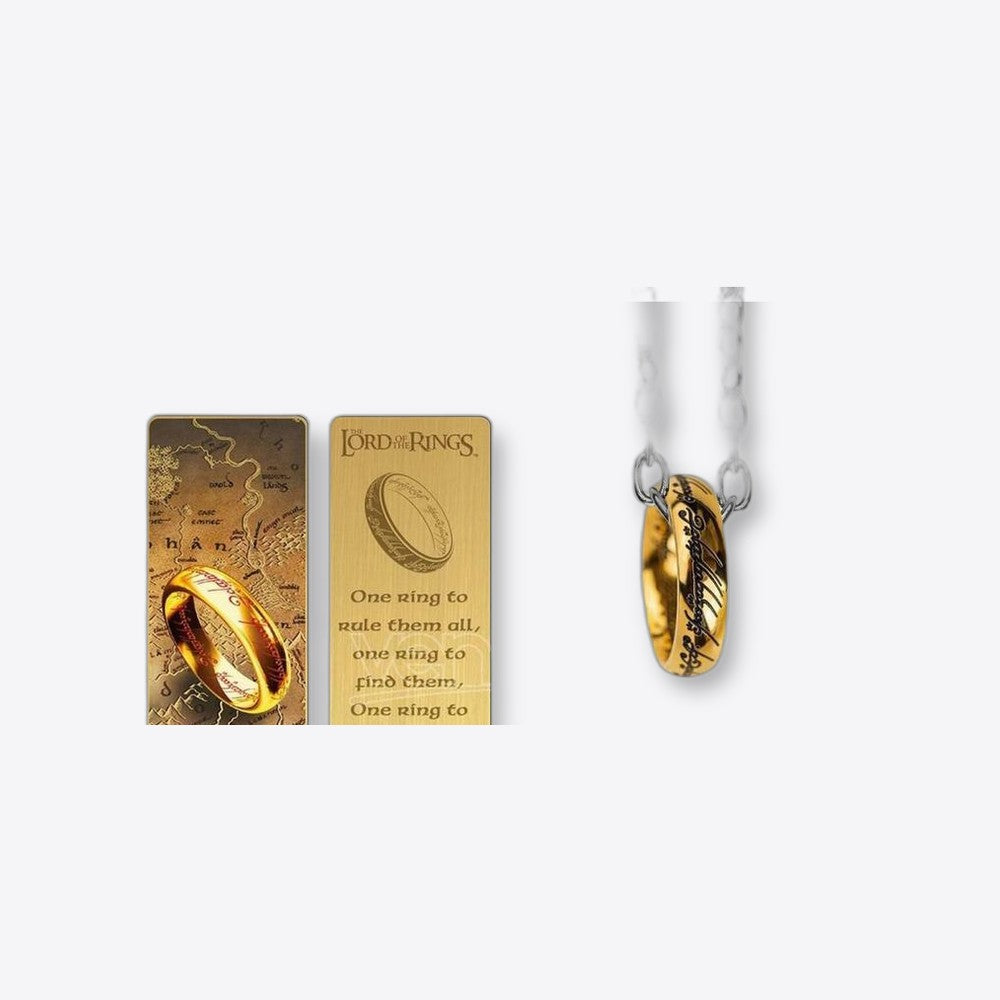 Pack regalo cinereplicas el señor de los anillos marcapaginas metal y anillo único (imagen 3 de 6)