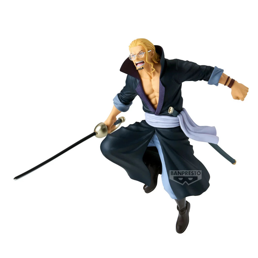 One Piece Figura Silvers Rayleigh Battle Record 16cm Banpresto
