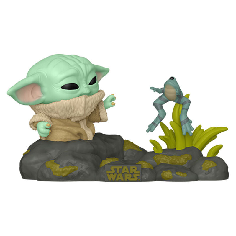 Funko Figura POP Deluxe Star Wars The Mandalorian Grogu with Frog (imagen 2 de 3)