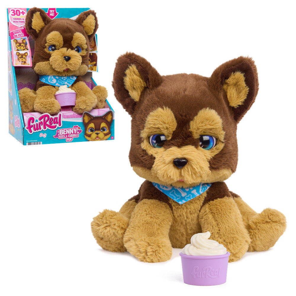 Just Play Peluche interactivo Benny the Kiss & Cuddle FurReal (imagen 2 de 3)