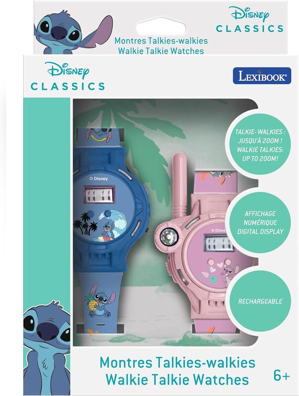 Lexibook Reloj walkie talkie Stitch Disney