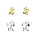 Snoopy Set 2 Pares Pendientes Peanuts Licencia Oficial