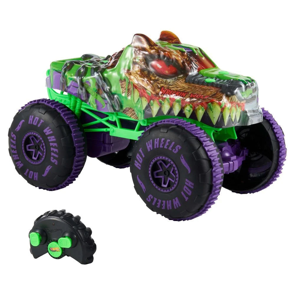 Mattel Coche radio control Wreckin Wolf Hot Wheels