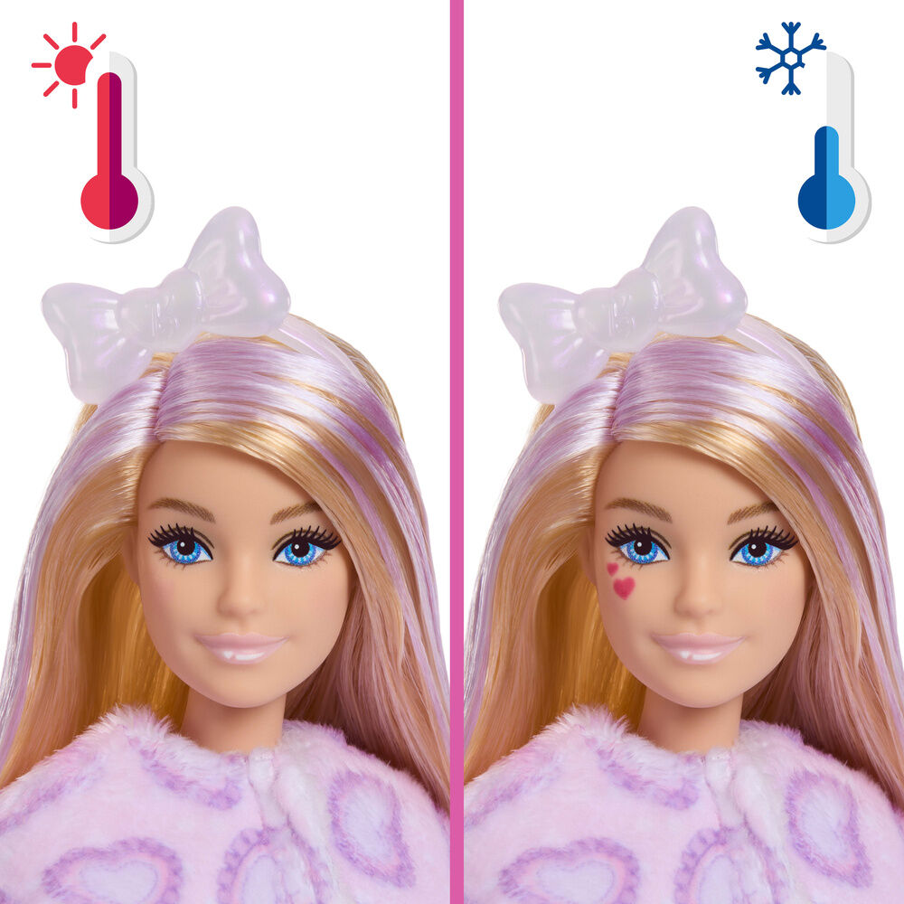 Mattel Muñeca Gatito Lila Cutie Reveal Lazos Dulces Barbie (imagen 4 de 6)