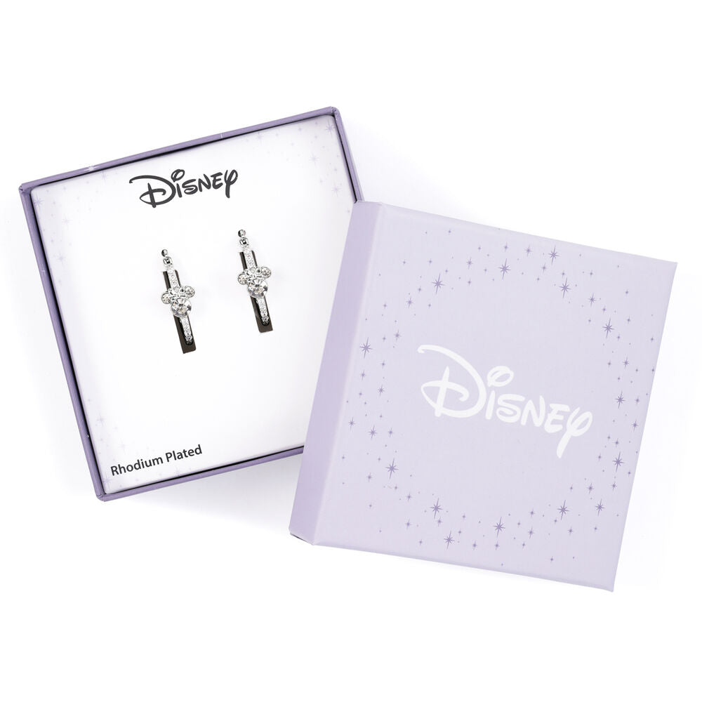 Disney Pendientes Aro Minnie Plata Licencia Oficial