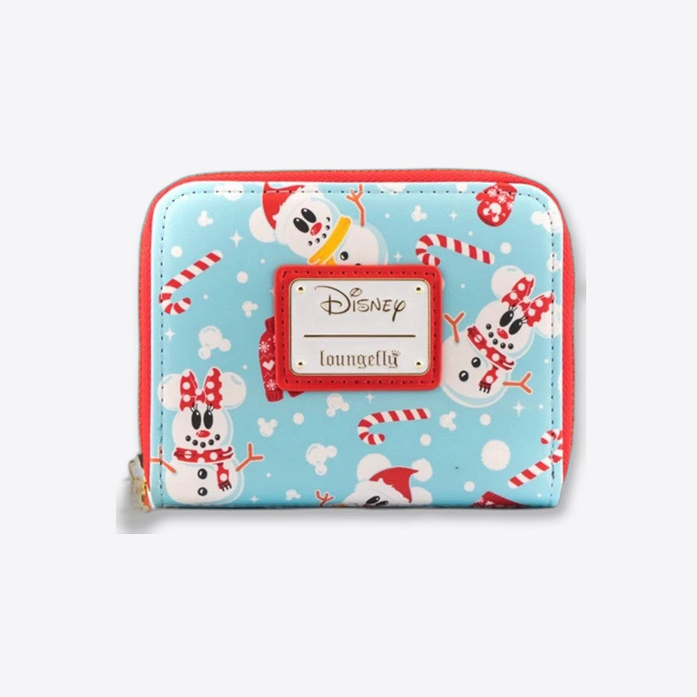 Monedero loungefly disney minnie y mickie muñecos de nieve aop (imagen 2 de 6)