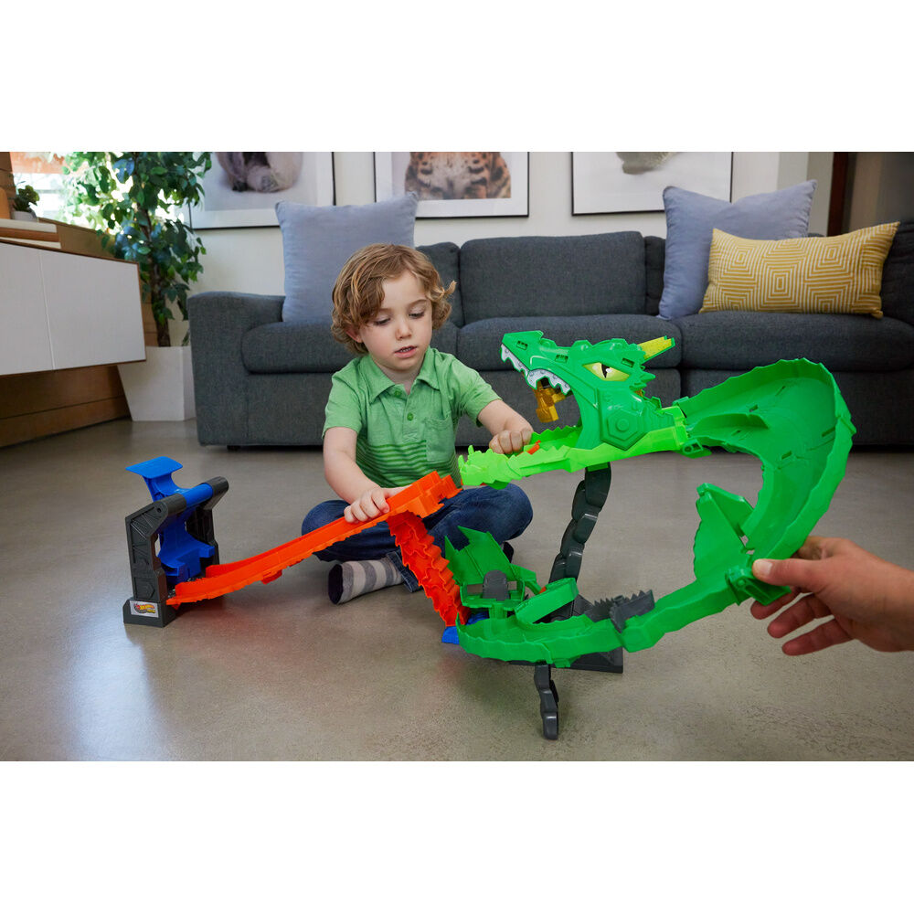 Mattel Pista Dragon Destruction Monster Trucks Hot Wheels (imagen 6 de 7)