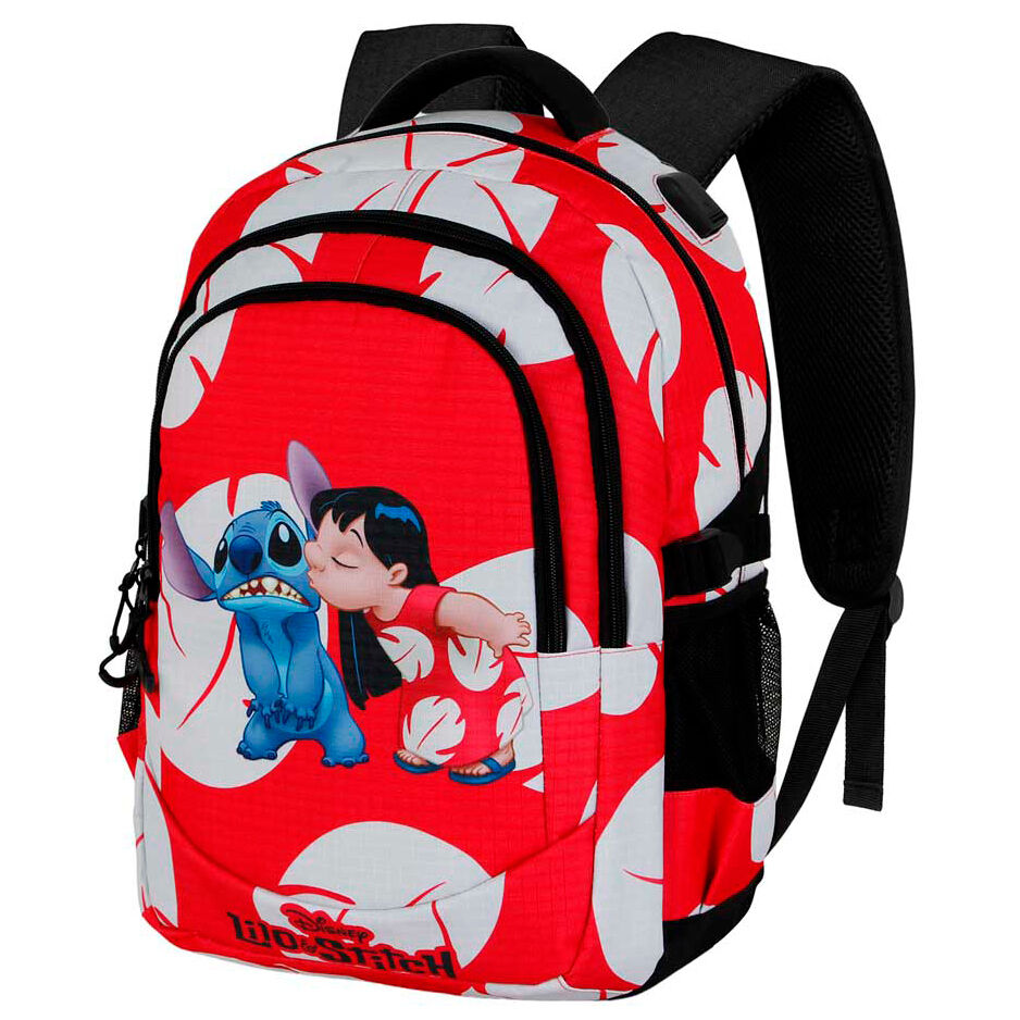 Karactermania Mochila Kiss Stitch Disney 44cm adaptable (imagen 2 de 6)