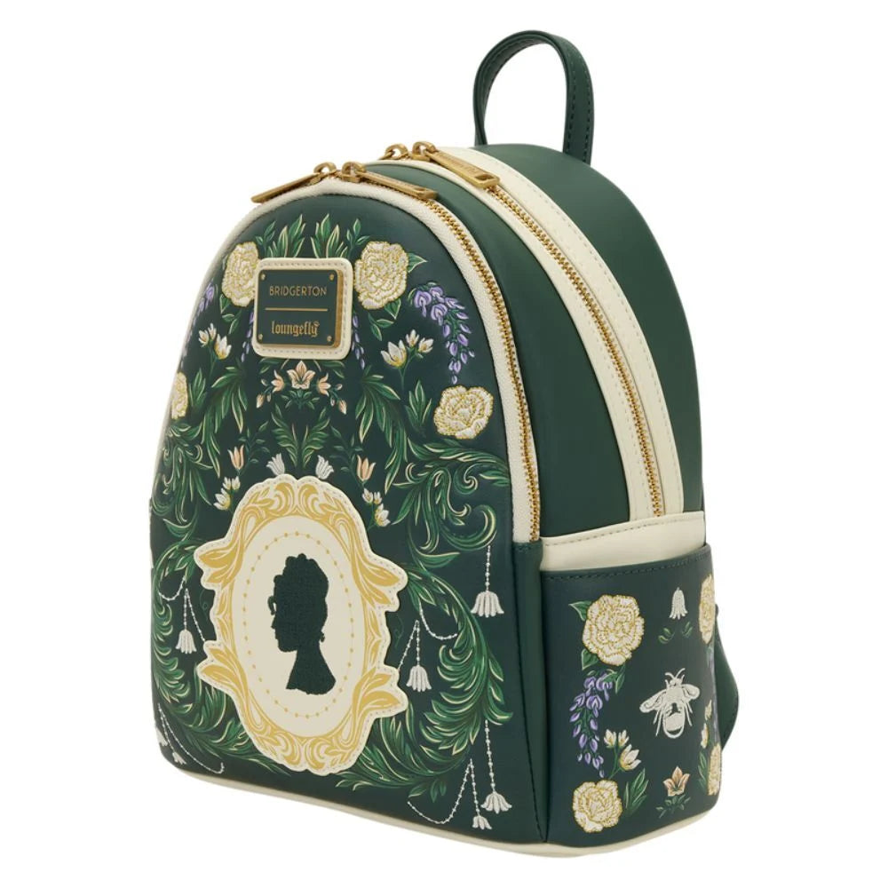 Mochila Bridgerton Silhouette Floral Netflix Loungefly 26cm (imagen 3 de 5)