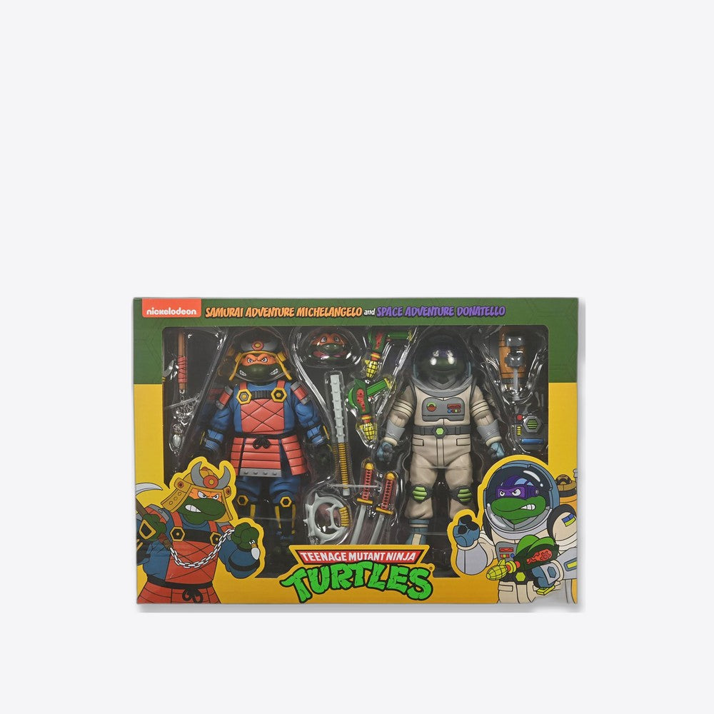 Figura neca teenage mutant ninja turtles space adventure donatello & samurai adventure michelangelo pack 2 (imagen 4 de 6)