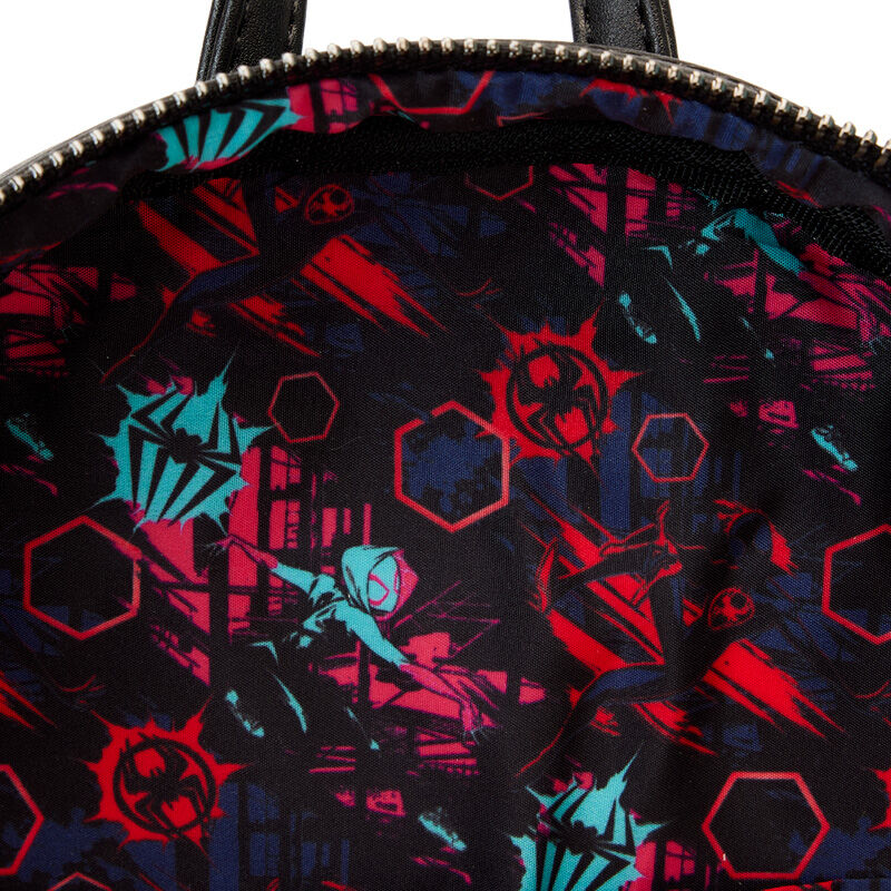 Mochila lenticular Cruzando el Multiverso Spiderman Marvel Loungefly 27cm (imagen 7 de 8)
