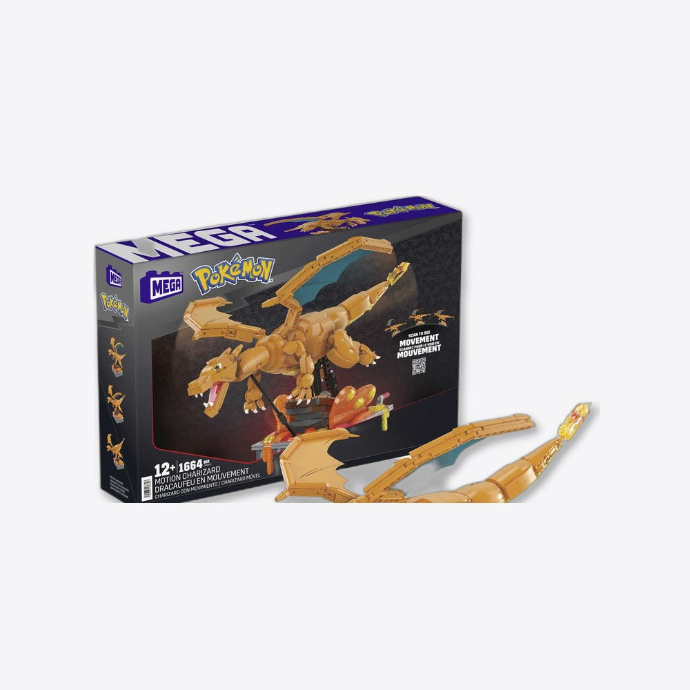 Desconocido Figura mattel mega construx motion pokemon motion charizard 1664 pcs (imagen 3 de 6)