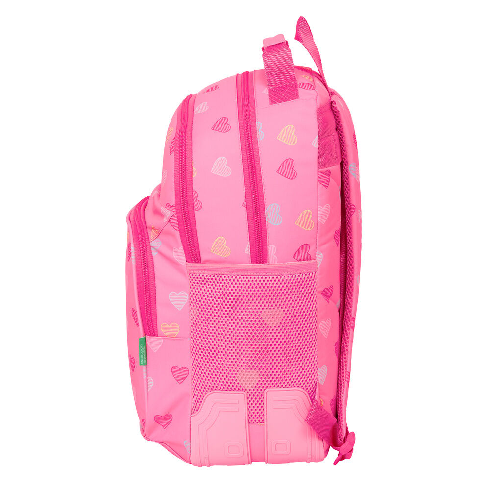 Safta Mochila Heart Benetton 42cm adaptable (imagen 3 de 6)
