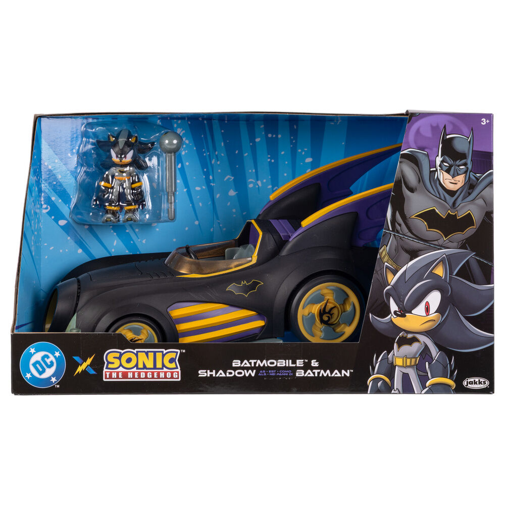 Jakks Pacific Batmobile + figura Shadow Batman Sonic The Hedgehog (imagen 7 de 9)