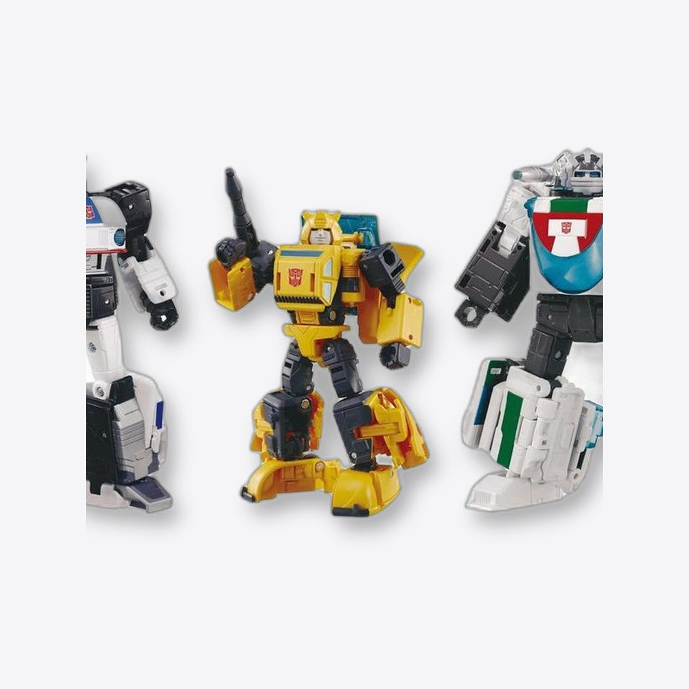 Figura hasbro transformers takara tomy dramatic capture series cybertron chase bumblebee jazz wheeljack (imagen 5 de 6)