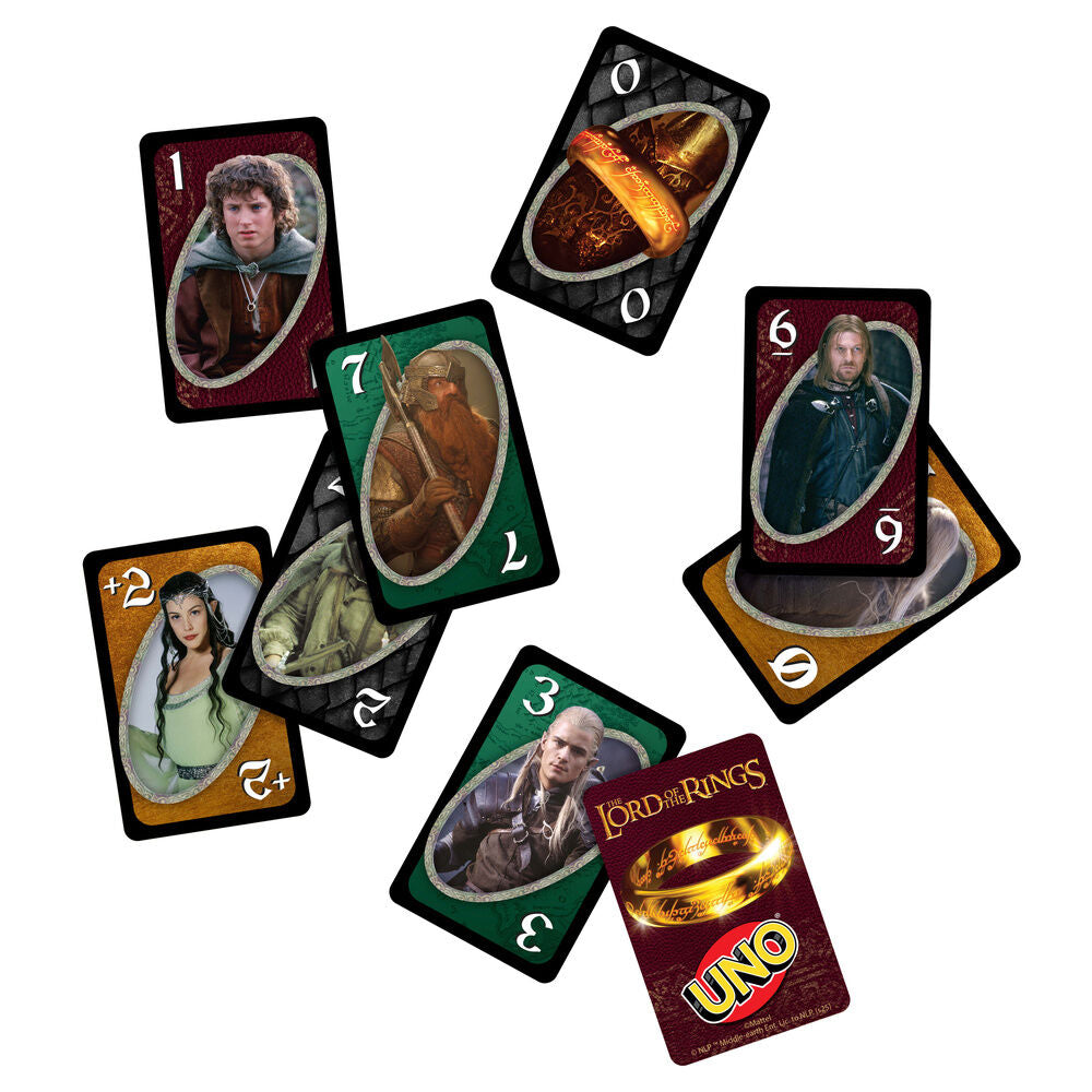 Cartas UNO El Señor de los Anillos - Juego Genérico | Mattel