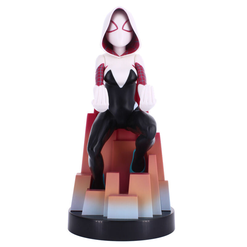 Spider-Gwen Marvel Cable Guy Soporte Figura 20cm Exquisite Gaming