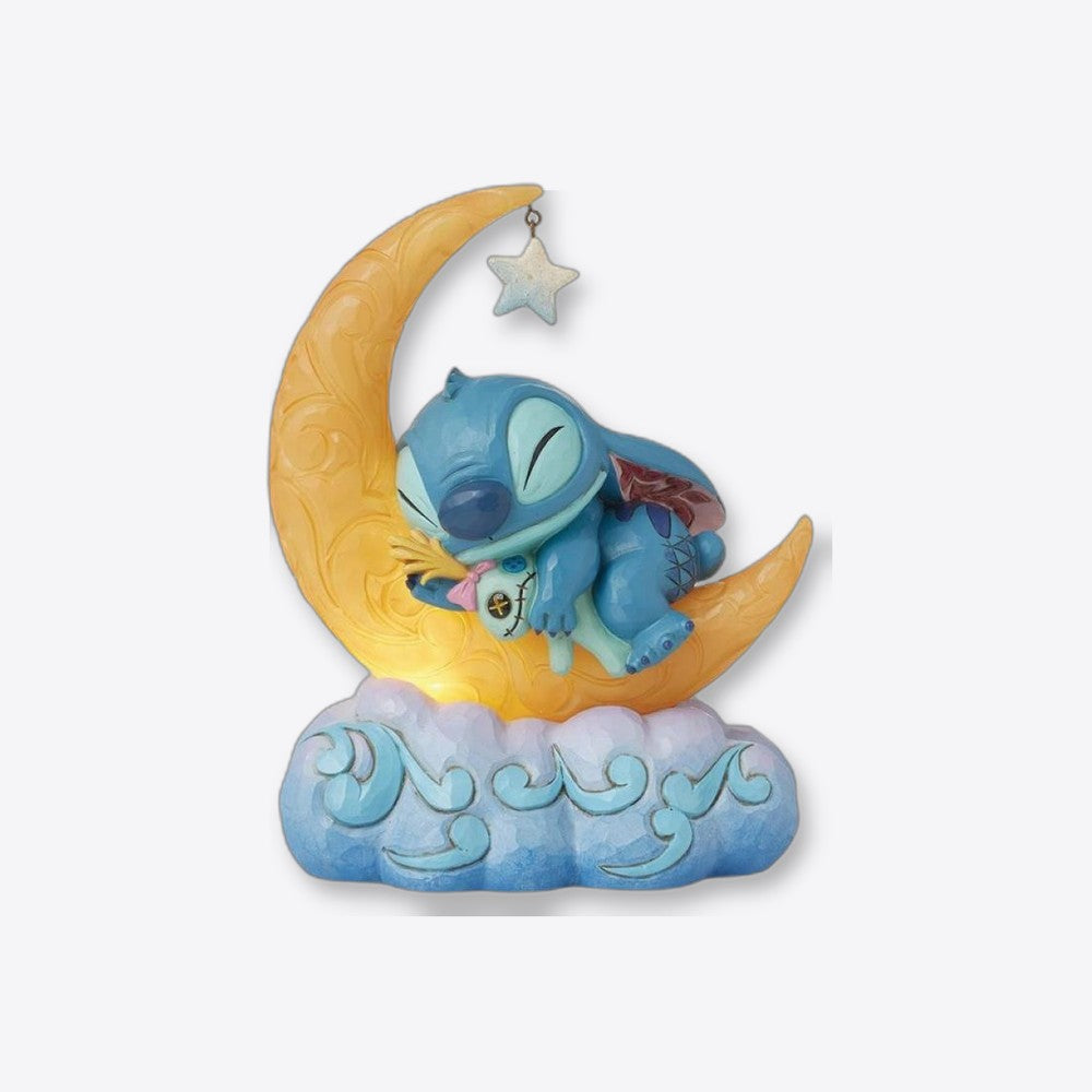 Figura luminosa enesco disney stitch y scrump en la luna (imagen 2 de 6)