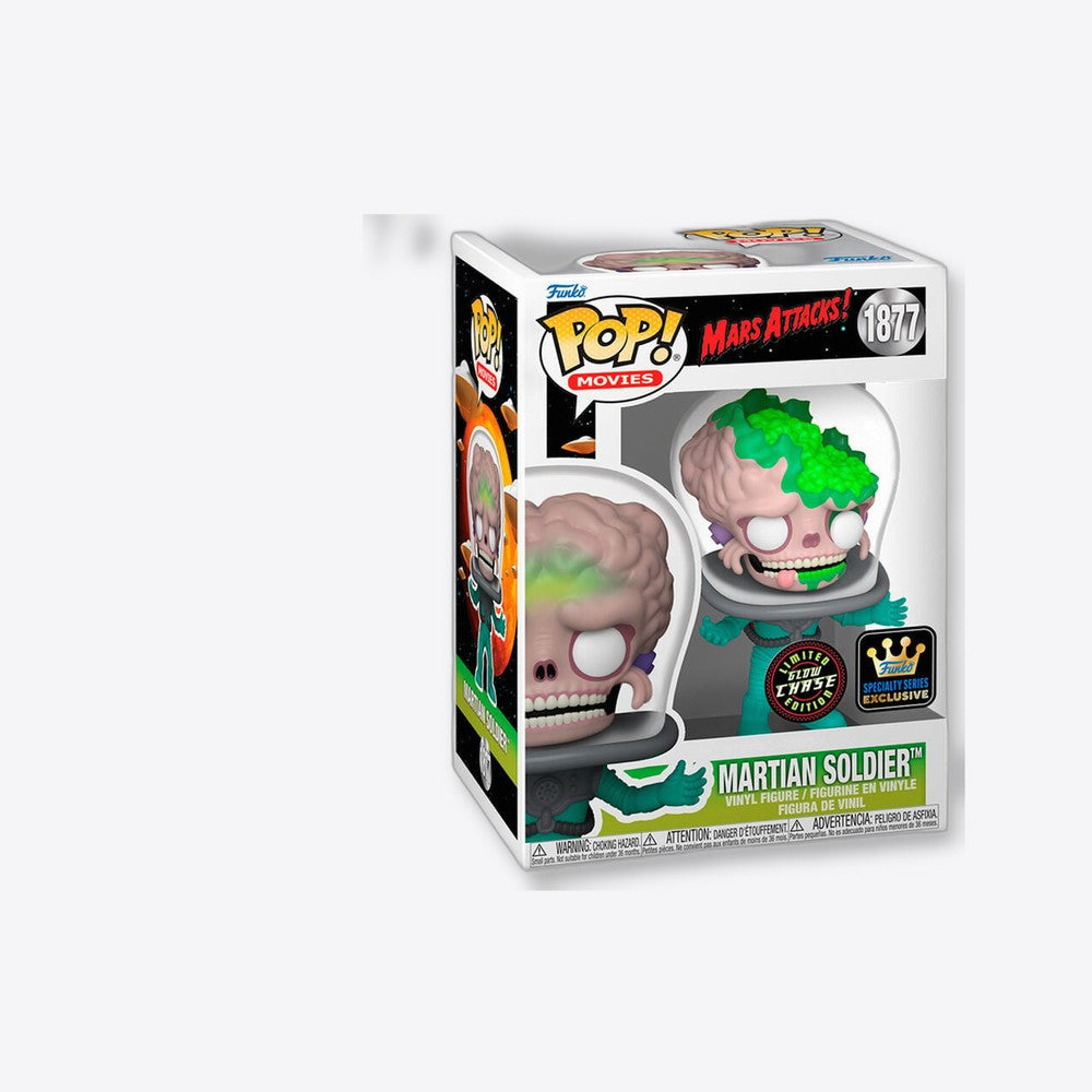 Funko Figura POP Mars Attacks Martian Soldier Exclusive Chase (imagen 5 de 6)