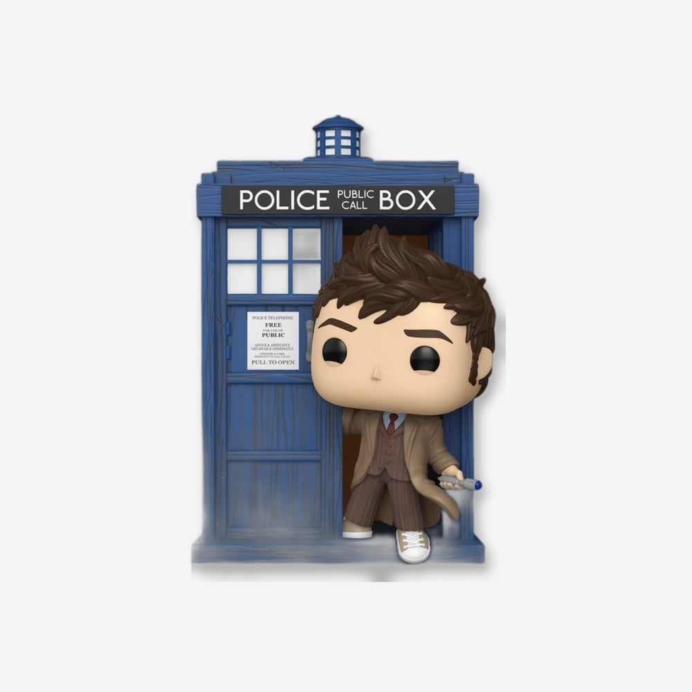 Funko Figura POP Rides Deluxe Doctor Who Tardis with Tenth Doctor (imagen 3 de 6)
