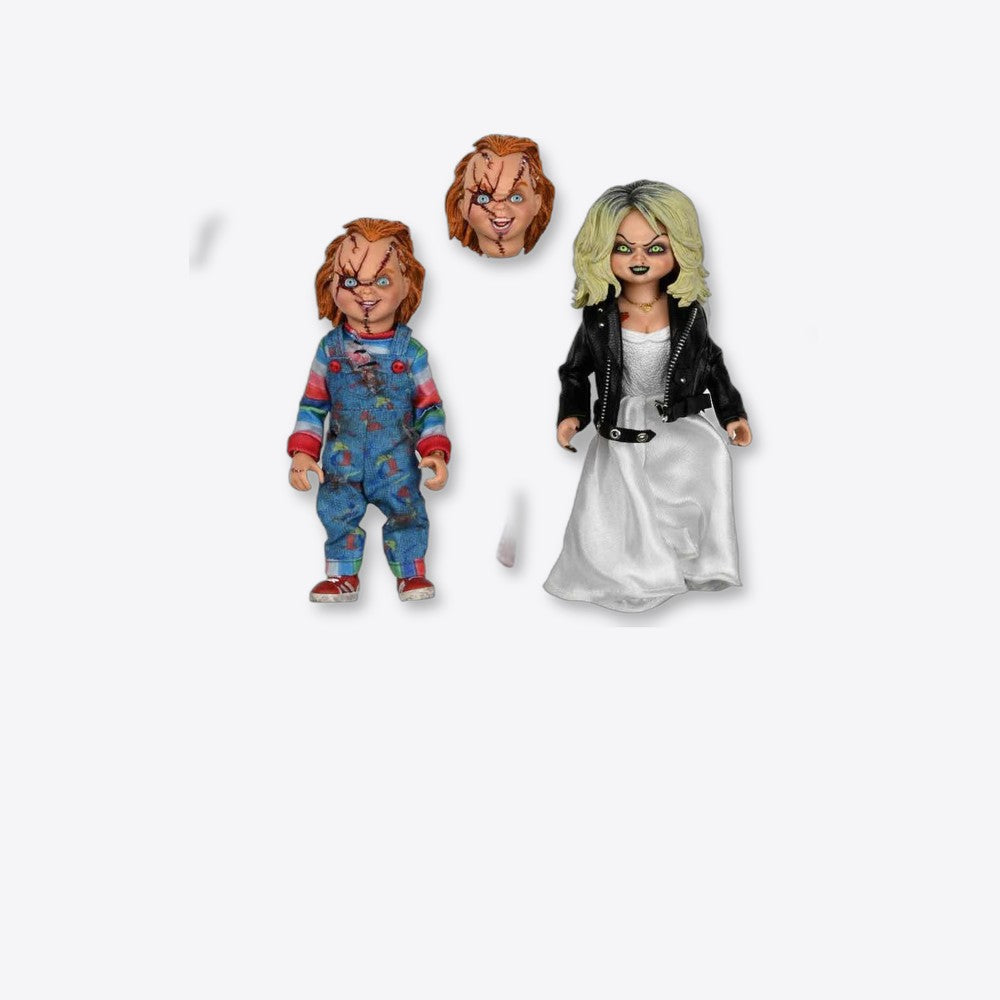 Neca Pack 2 figuras bride of chucky chucky & tiffany 20 cm (imagen 6 de 6)