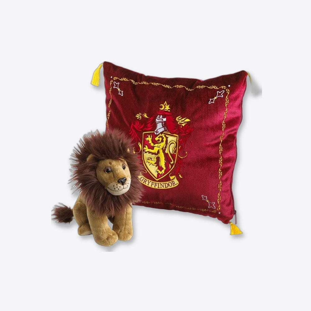 Peluche pack the noble collection harry potter leon mascota gryffindor + cojin gryffindor (imagen 2 de 6)