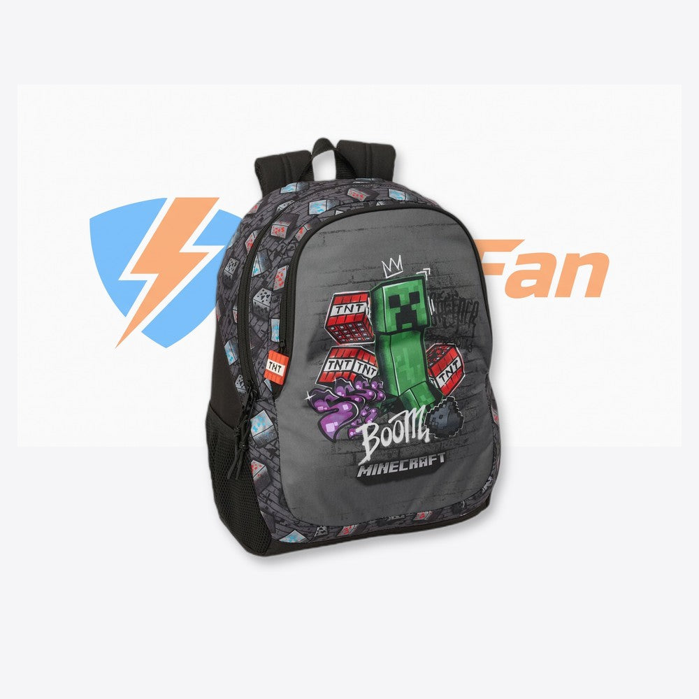 Safta Mochila Graffiti Minecraft 44cm adaptable (imagen 4 de 6)