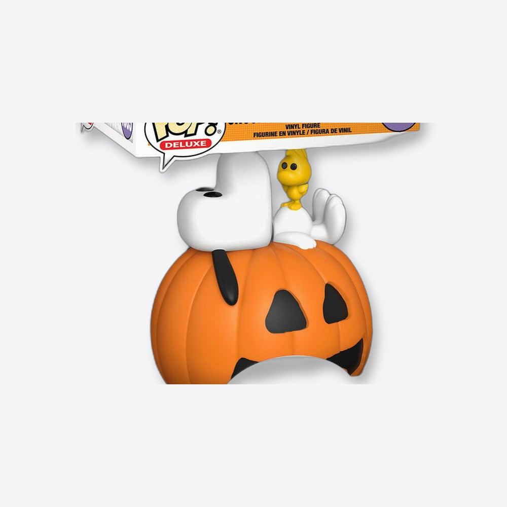 Funko Figura POP Deluxe Peanuts Snoopy & Woodstock with Pumpkin (imagen 6 de 6)