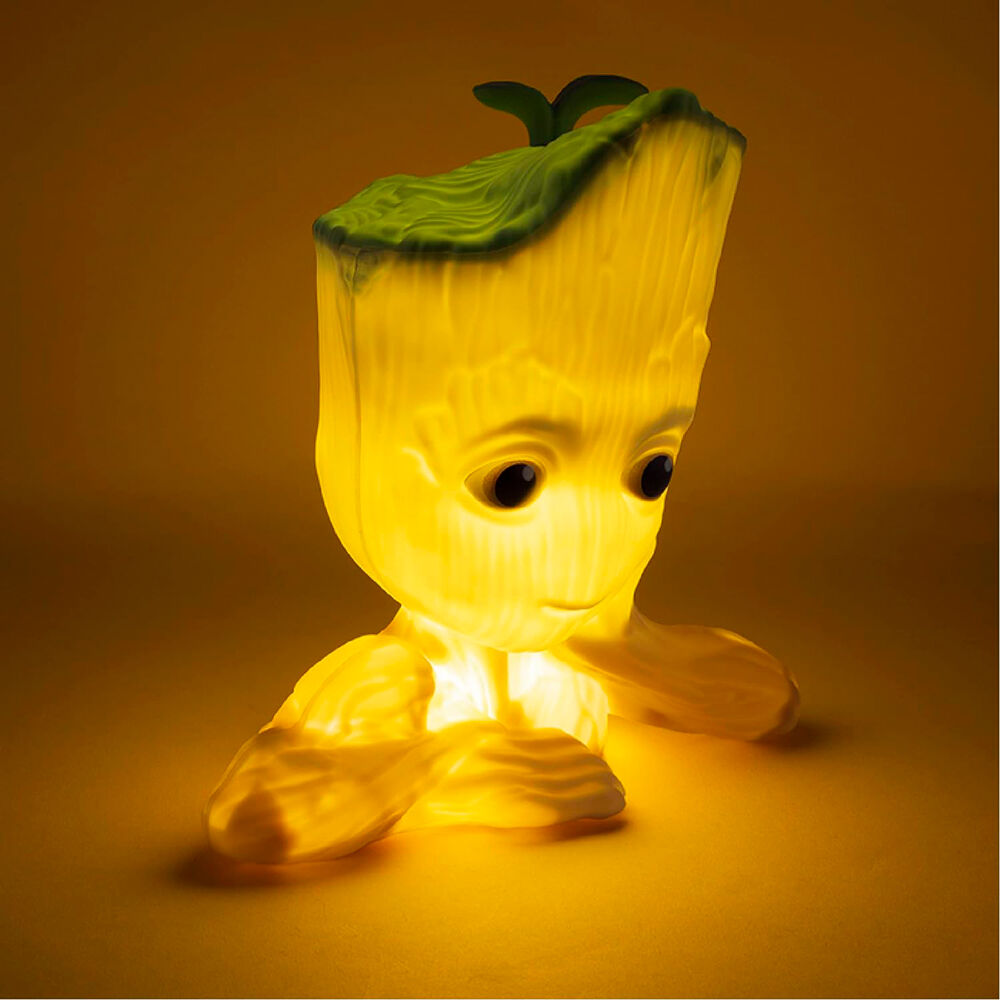 Paladone Lampara 3D Groot Guardianes de la Galaxia Marvel 22cm sonido (imagen 3 de 3)