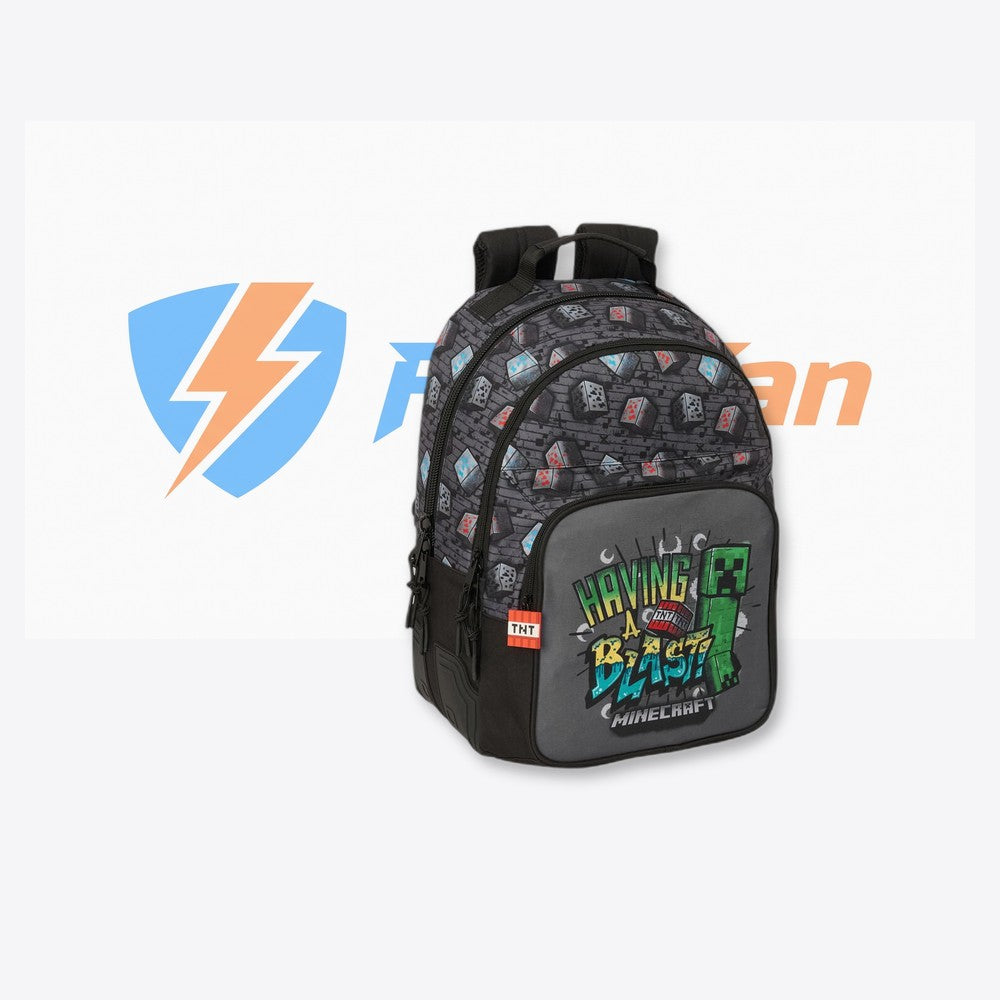 Safta Mochila Graffiti Minecraft 42cm adaptable (imagen 6 de 6)