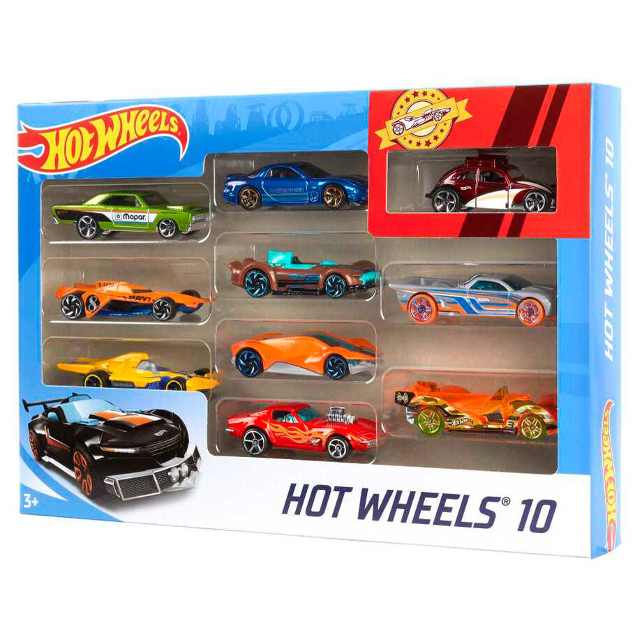 Hot Wheels - Blister 10 Coches Surtidos - Vehículos de Colección