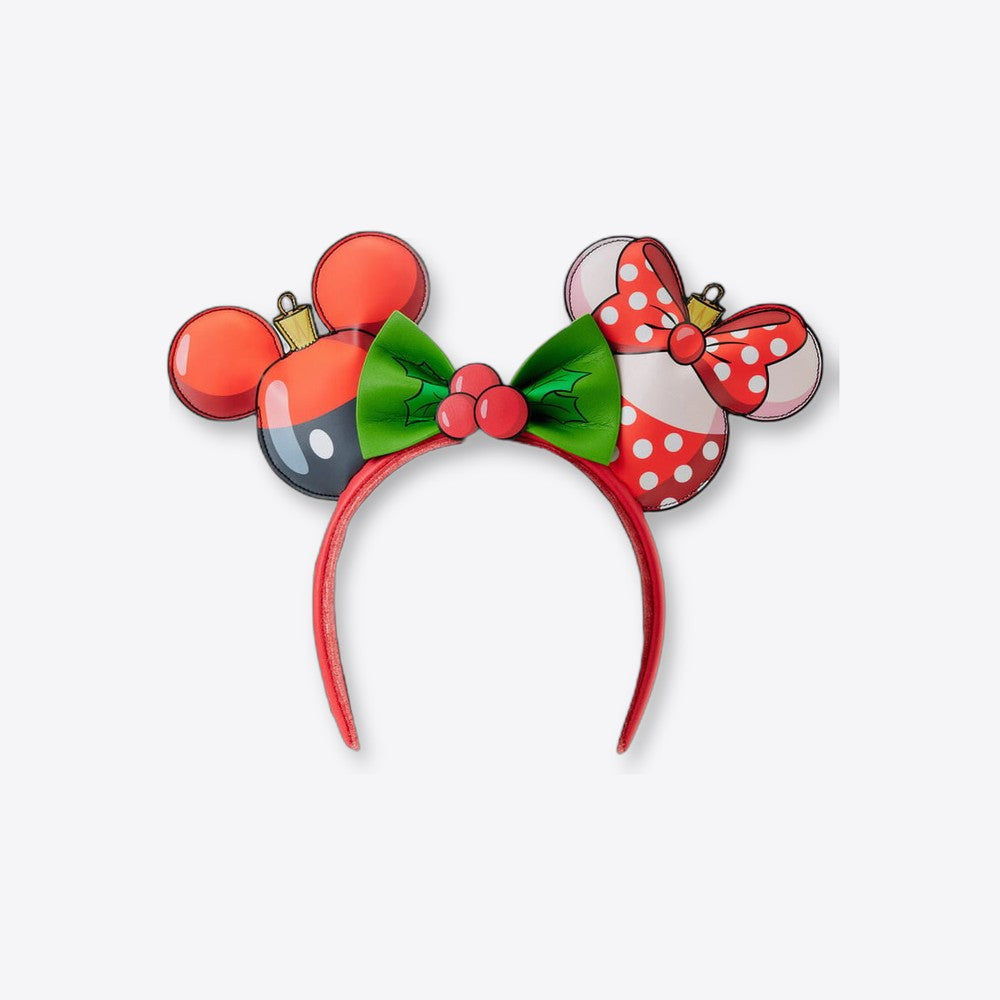 Diadema Orejas Navidad Mickey & Minnie Disney Loungefly (imagen 5 de 6)