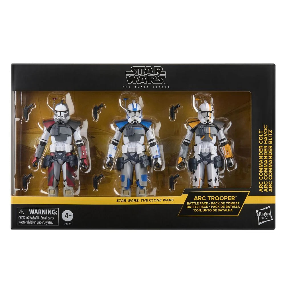 Hasbro Set 3 Figuras Star Wars The Clone Wars Star Wars The Black Series 15cm