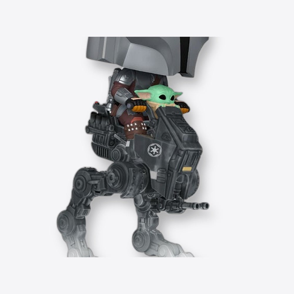 Funko Figura POP Rides Deluxe Star Wars Mandalorian & Grogu The Mandalorian with Grogu in Imperial Remnant (imagen 6 de 6)
