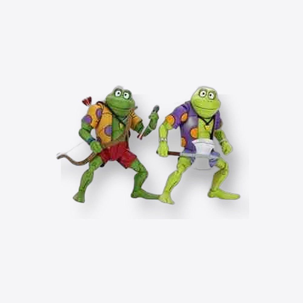 Pack 2 figuras neca ranas genghis & rasputin  scale action figure tmnt cartoon re - run (imagen 2 de 6)