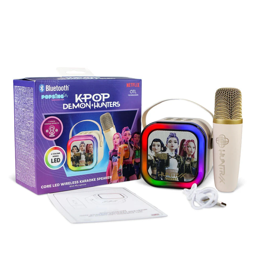 Otl Technologies Altavoz Karaoke 2 Micrófonos Cream Wireless  Kpop Demon Hunter