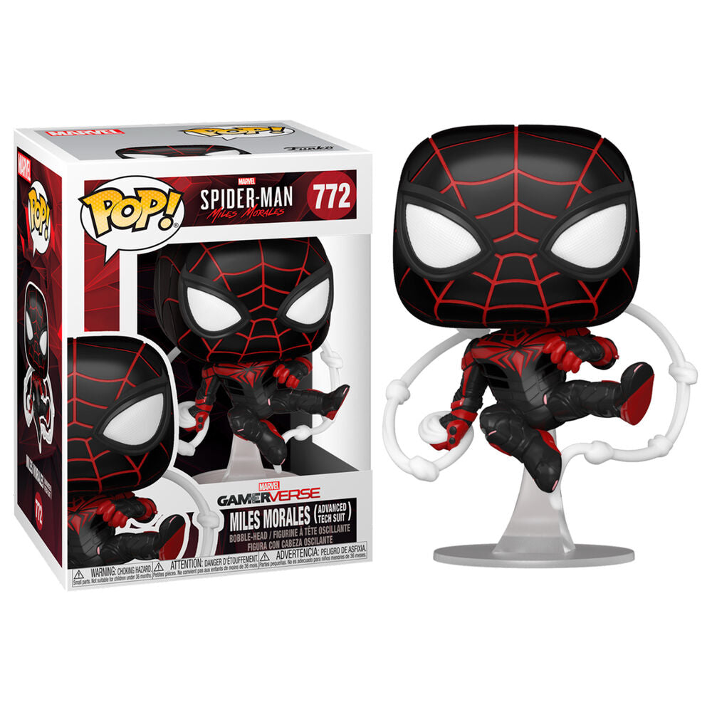Marvel Miles Morales Figura POP Traje Tecnología Avanzada
