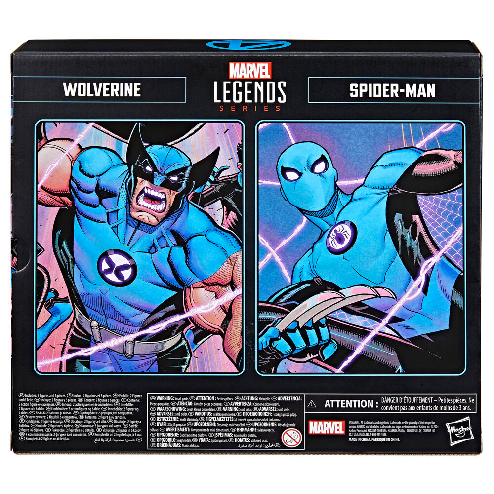 Marvel Blister 2 Figuras Wolverine Spiderman Hasbro