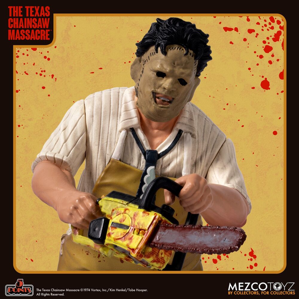 Mezco Toyz Figura Leatherface La Matanza de Texas 9,5cm (imagen 5 de 6)