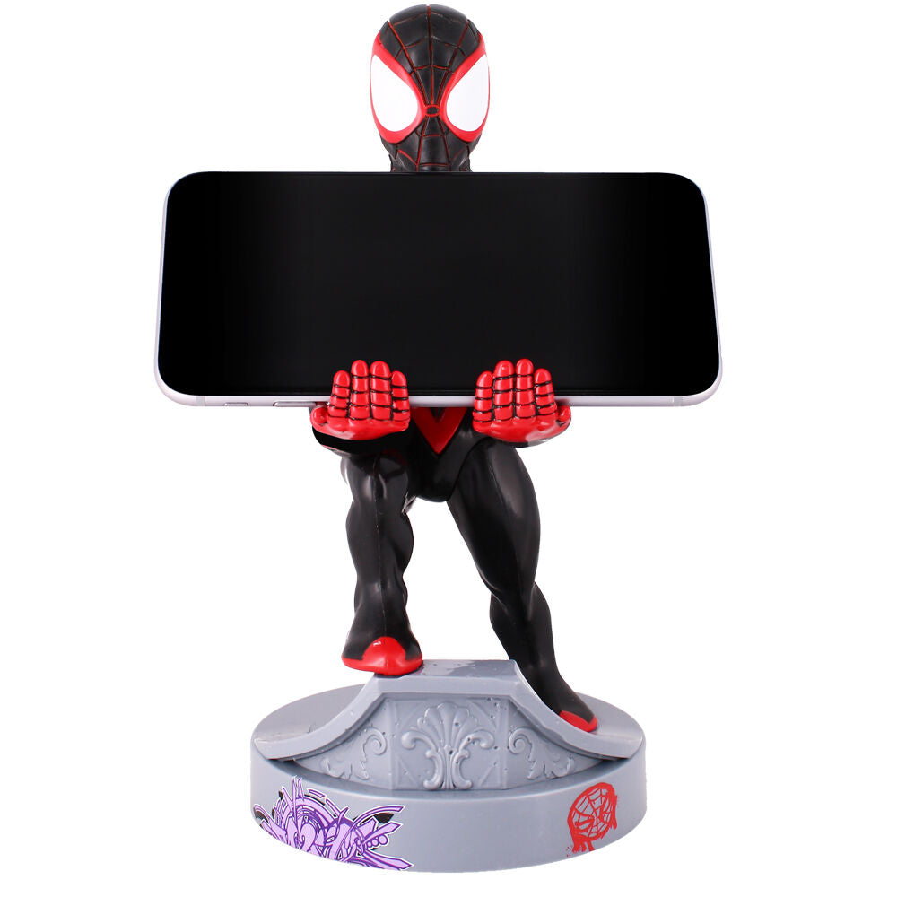 Marvel Cable Guy Miles Morales Spiderman Soporte Figura 21cm