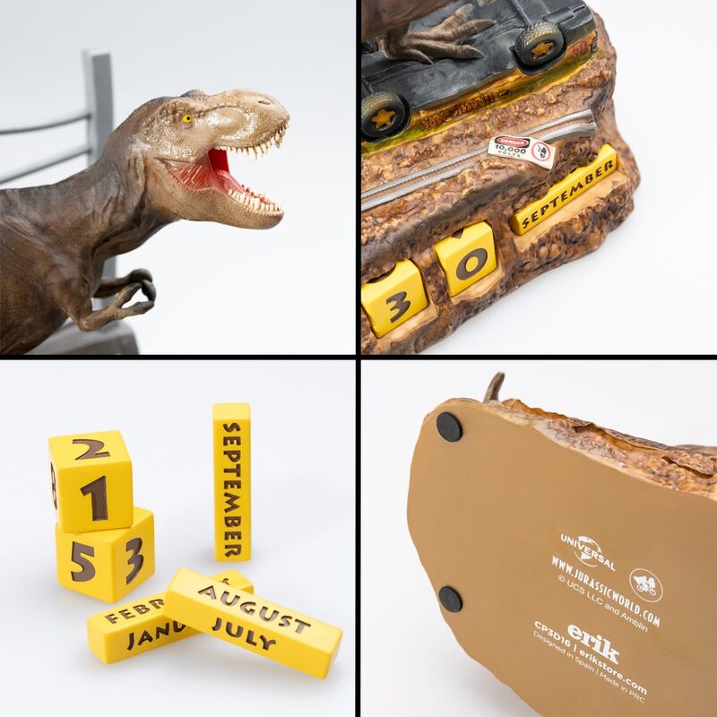 [Jurassic Park] Calendario Perpetuo 3D Logo Dinosaurio