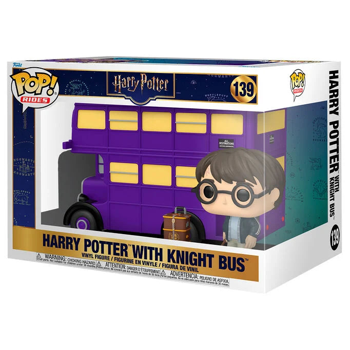 Funko Figura POP Rides Super Deluxe Harry Potter - Harry Potter with Knight Bus (imagen 2 de 3)