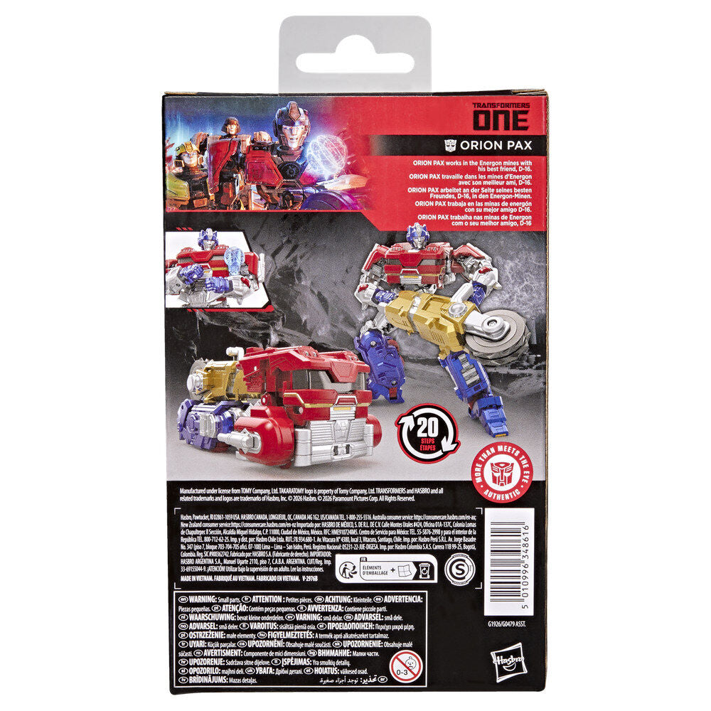 Orion Pax Deluxe Class Transformers One - Figuras | Transformers