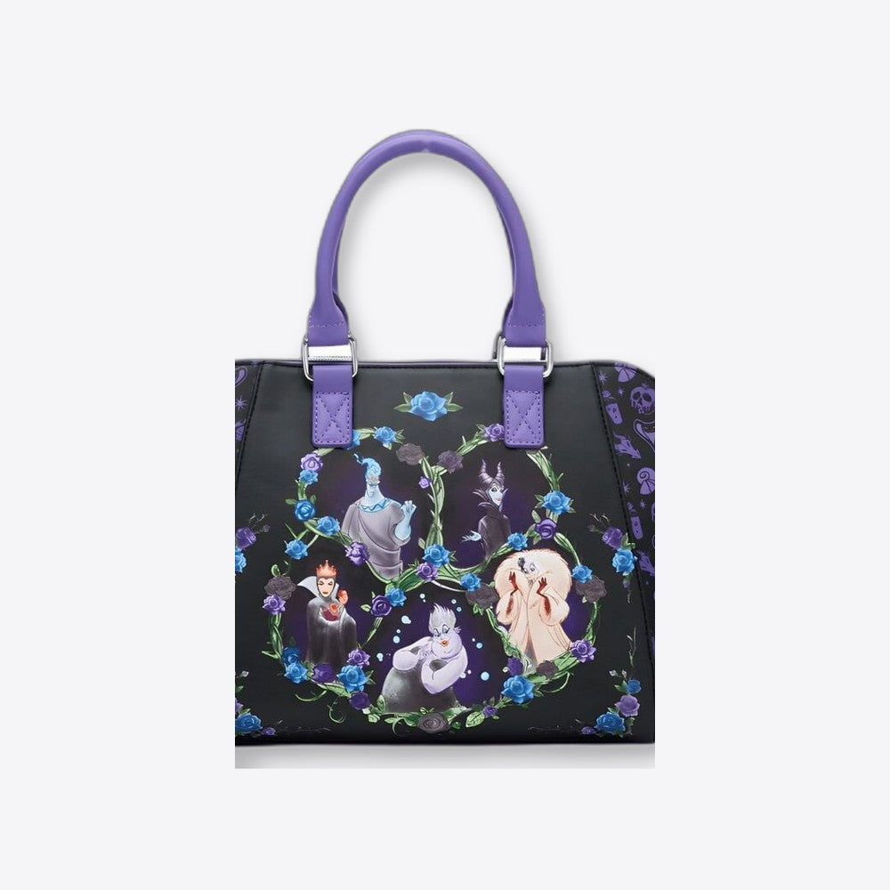 Lf | Lounfefly Bolso Floral Icons Satchel Disney Villains Loungefly 26cm (imagen 5 de 6)