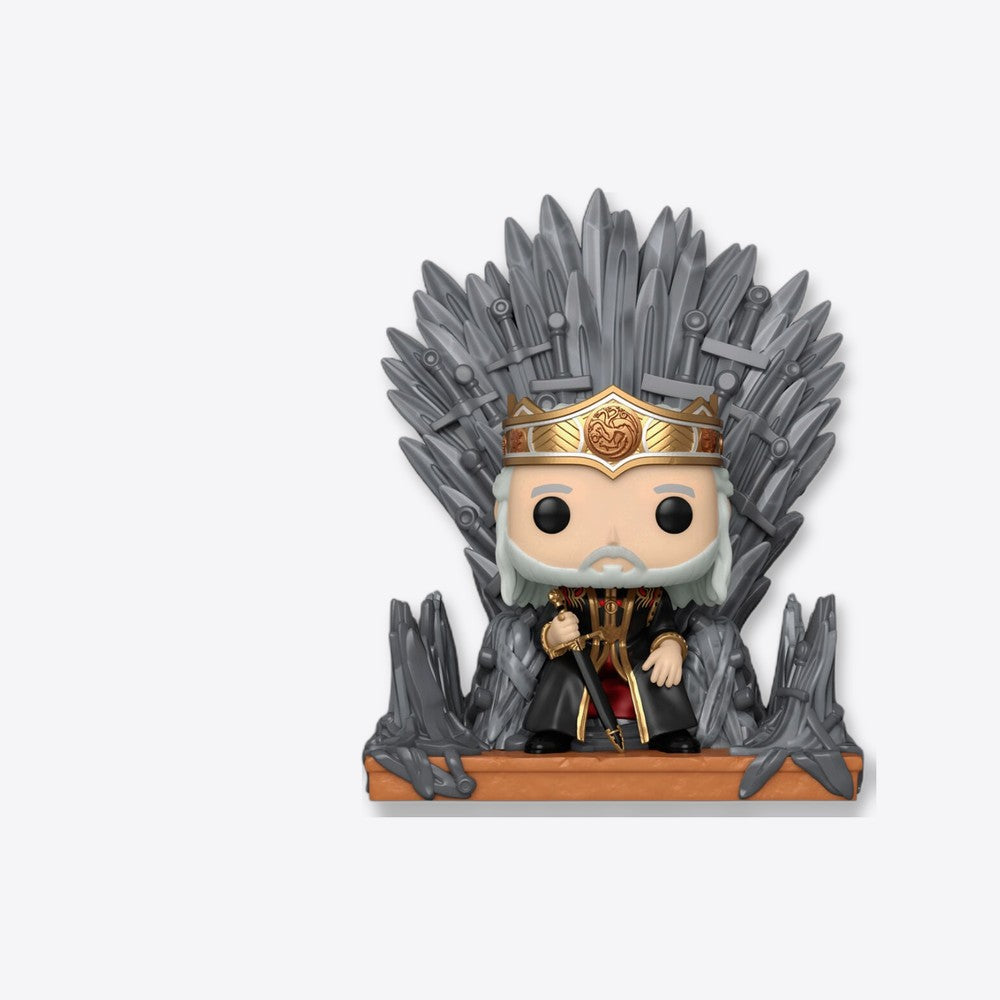 Funko Figura POP Deluxe La Casa del Dragon Viserys on the Iron Throne (imagen 5 de 6)