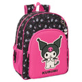 Safta Mochila Kuromi Hello Kitty adaptable 42cm
