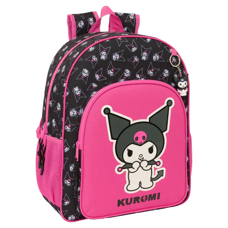 Safta Mochila Kuromi Hello Kitty adaptable 42cm
