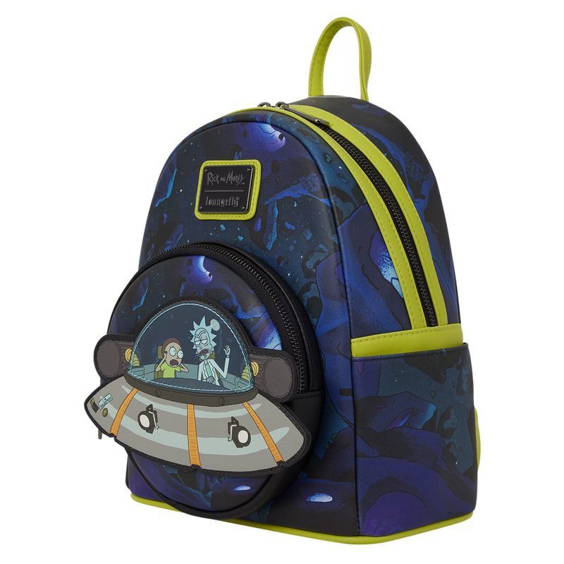 Mochila Cartoon Network Rick and Morty Space Cruiser Loungefly 26cm (imagen 4 de 8)